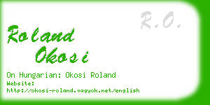 roland okosi business card